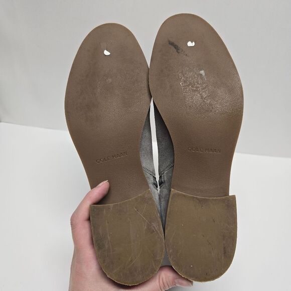 Cole Haan Womens Haidyn Gray Suede Ankle Boots Botties Size 9 - Picture 7 of 8